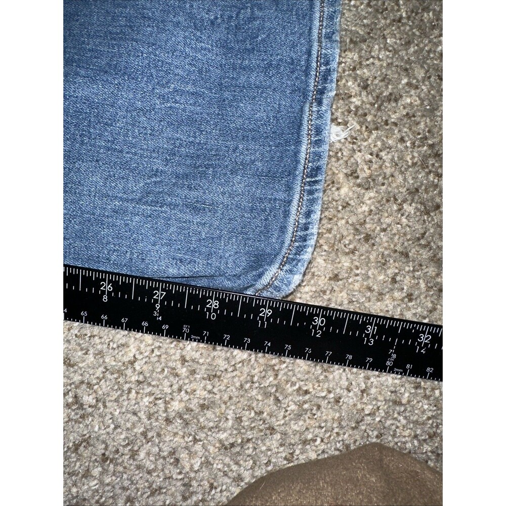 American Eagle Ultra Wide Leg Jeans Size 4 Super High Rise Baggy Distressed - Picture 8 of 10